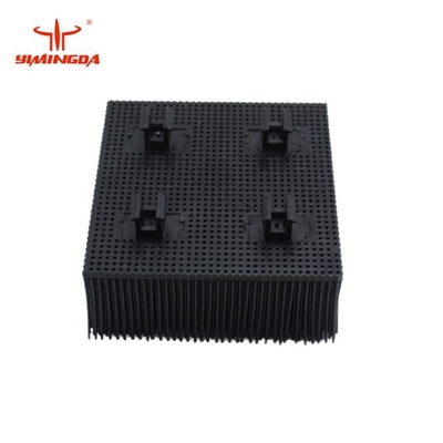 Sikat Suku Cadang Pemotong Otomatis Bulu 100x100x42mm Bahan Poli Warna Biru / Hitam