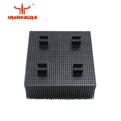 Sikat Suku Cadang Pemotong Otomatis Bulu 100x100x42mm Bahan Poli Warna Biru / Hitam