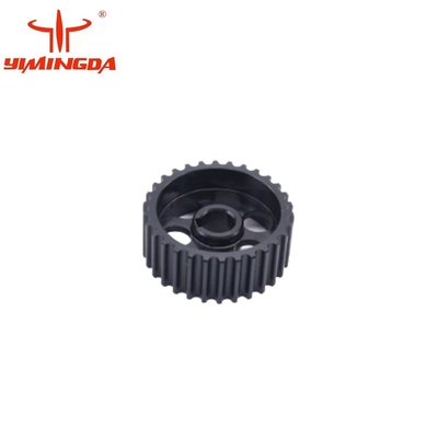 Suku Cadang Pemotong Otomatis Umur Panjang Pulley Gear Black Part No 128047 Untuk Mesin Pemotong