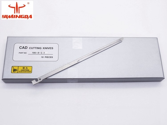 Baja Paduan Pisau Pemotong Otomatis Pisau 186*8*2.3mm Untuk Shima Seiki / Yin Cutter