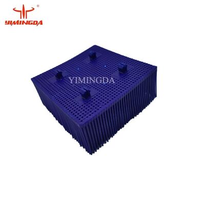 Nomor Bagian 92911003 Bulu 1.6" Nilon - Kaki Persegi Warna Biru Untuk Mesin Pemotong Otomatis