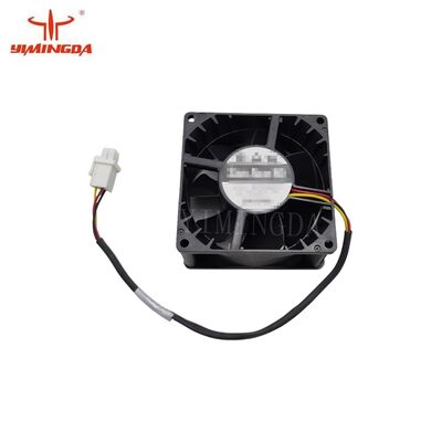 Suku Cadang Mesin Pemotong Tekstil No. 1012453000 / 1011409000 Kipas, 80x80x38mm, 90CFM, 24VDC