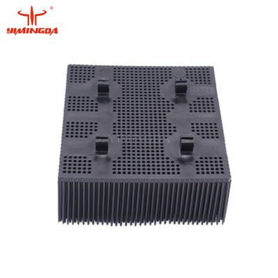 PN 92911001 Auto Cutter Parts 1.6" Black Square Foot Bristle