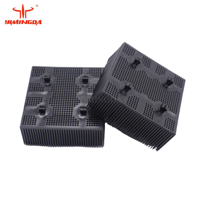 PN 92911001 Auto Cutter Parts 1.6" Black Square Foot Bristle